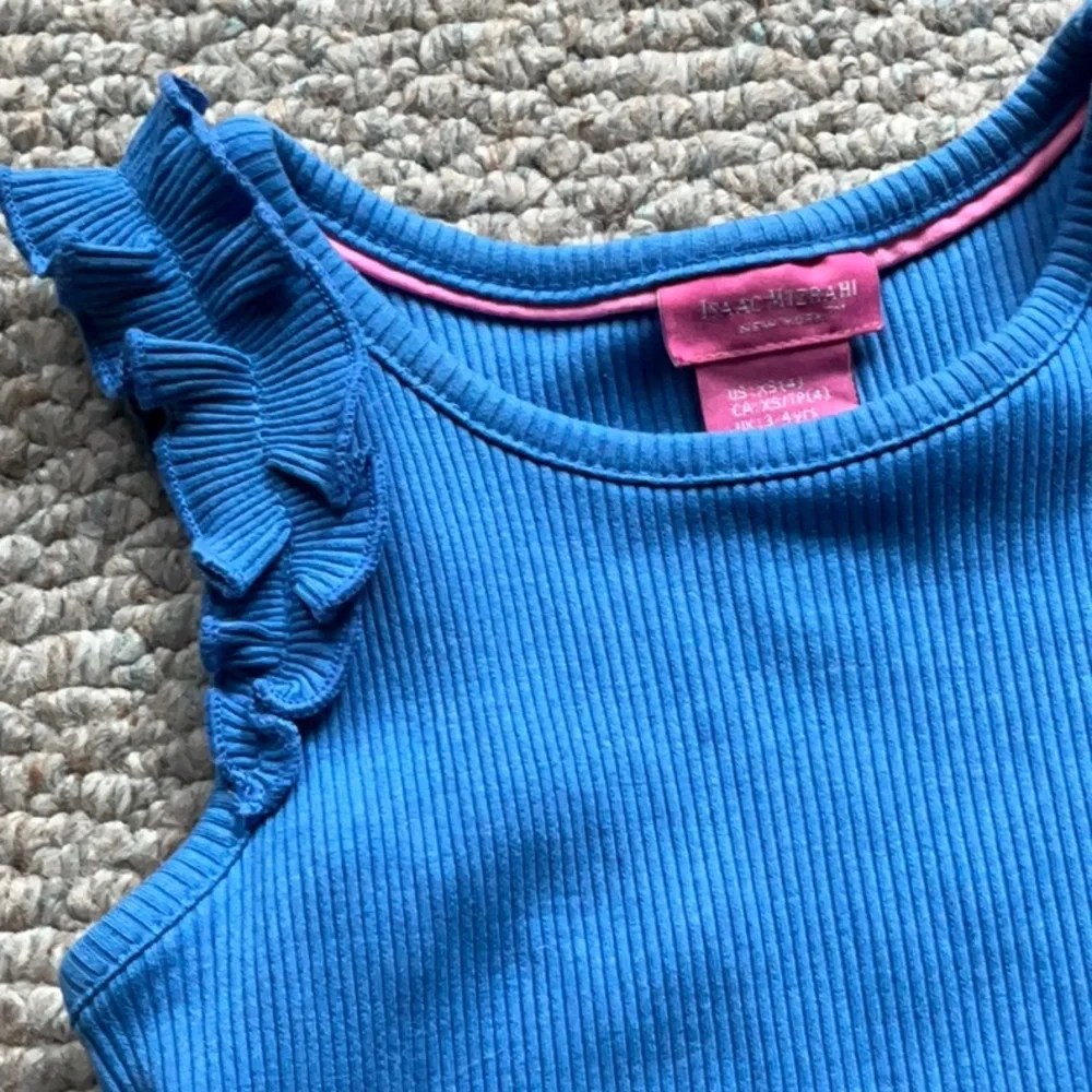 Ribbed Ruffle Sleeveless Tank (XS/4) - Picture 2 of 5